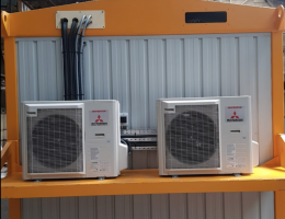 Cabin office air conditioning installation