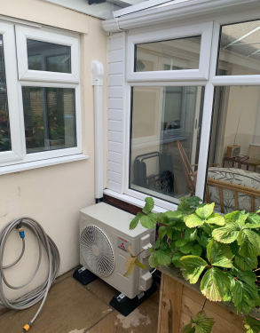 Click Here To Enlarge This Photo Of Air conditioning install in Kitchen