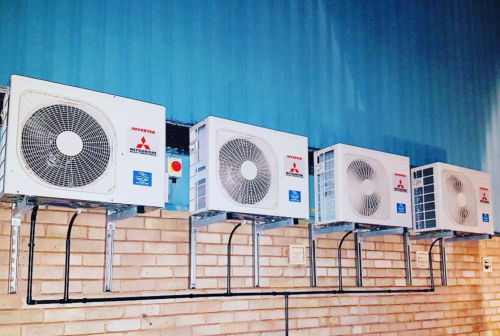 Click Here To Enlarge This Photo Of Commercial Air Conditioning installation