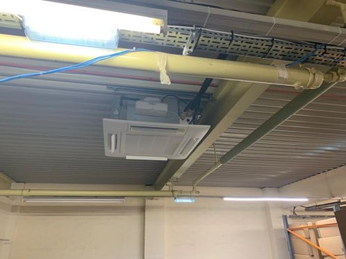 Click Here To Enlarge This Photo Of Air conditioning install in basement
