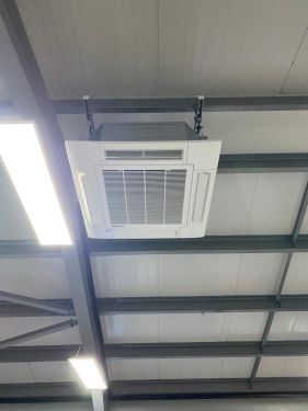 Click Here To Enlarge This Photo Of Air conditioning install in a gym