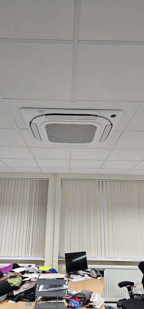 Click Here To Enlarge This Photo Of Midea Cassette-Type Air Conditioning Unit Installed in an Office