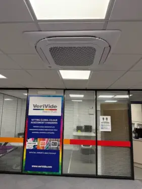 Click Here To Enlarge This Photo Of Ceiling type Air Conditioning units installed