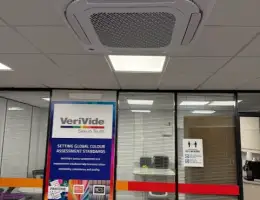 Ceiling type Air Conditioning units installed