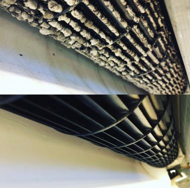 Click Here To Enlarge This Photo Of Wall mounted Air Conditioning unit strip down.