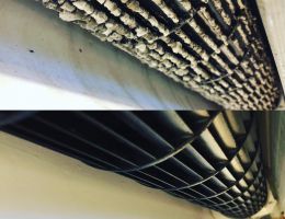 Wall mounted Air Conditioning unit strip down.